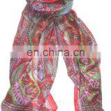 Indian 100% Pure Silk Scarf Stole Wholesale Lot of Silk Scarve Women Gift Summer High Quality Silk Scarf/stoles/wrap Elegant thumbnail-5