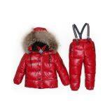 China Factory Direct Sell Kids' Winter Jackets Winter Pants Ski Suits With Hood for Children thumbnail-2