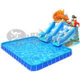 Kids Water Park Design Inflatable Swimming Pool Slide for Sale thumbnail-1