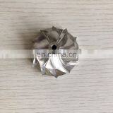 K04 38.35/52.19mm 6+6 blades  high performance turbocharger milling/aluminum 2618 /billet compressor wheel