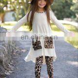 Cheetah Long Sleeves Tunic Leggings Set Kids Fashionable Clothing Baby Girls' Clothing Sets thumbnail-6