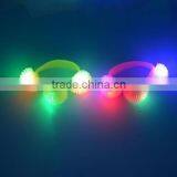 Wholesale LED Flashing Glow Fashion Party Jelly Ball Bracelet Bangle Wristband