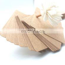 Blank Design Wedding Brown Rectangle Craft Hang Kraft Paper Tags thumbnail-1