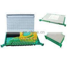 PLC Optical Splitter Tray Assembly Type Single Mode SC LC FC ST UPC APC Fiber Optic PLC Splitter Tray Assembly thumbnail-1