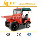 4 wheel farm-oriented tractor with front bucket