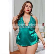 2021 Wholesale New Arrive, Fashion Women Satin Cami Plus Size Lingerie/ thumbnail-4