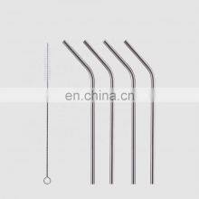 Factory Direct Bent Reusable Metal Brushes to Clean Straws Accessories Stainless Steel Straws Drinking for Drinks