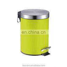 Classic Red Painting Steel Kitchen Pedal Trash Can thumbnail-2