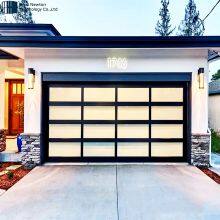 New Black Polycarbonate Finger Protection Modern Glass Plexiglass Garage Doors thumbnail-4