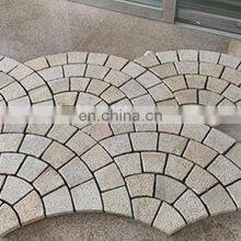Indian Sandstone Small Scale Garden Outdoor Drive Way Outside Tiles and Circular Road Slab Curved Paving Sand Stones thumbnail-4