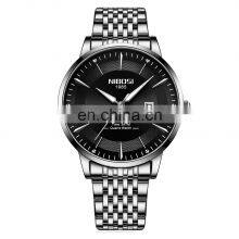 NIBOSI 2525 Simple Design Fashion Business Stainless Steel Waterproof Chronograph Quartz Watch for Men thumbnail-3