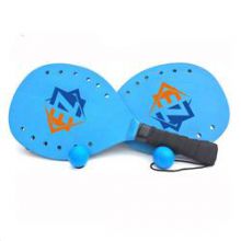 Wooden Beach Paddle ball Racket Game Set