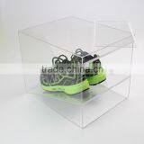 Clear Acrylic Glass Shoe Display Case, Acrylic Shoe Display Box thumbnail-3