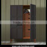 WD-047 Bedroom Kerala Wooden Wardrobe Door Designs thumbnail-1