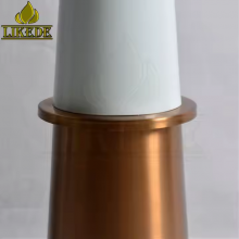 Luxury Modern Brushed Rose Gold Metal Round Rose Gold Stainless Steel Dining Table Base Furniture Legs thumbnail-3