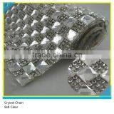 24*40 cm Siam Beads Mix Crystal Rhinestone Clear Glue Mesh Sheets Wholesale thumbnail-5