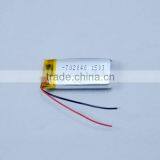 Li-polymer 702040 Battery 3.7V 500mAh
