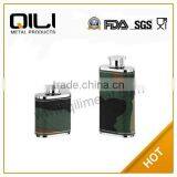 Luxury Special Stainless Steel Hip Flask With Leather Wrapped thumbnail-1