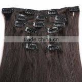 Grade 8a Brazlian Human Hair Clip in Extensions Hair Sample Availabe Supplier's Choice thumbnail-2