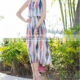 Long Beach Cocktail Dress Colorful Stripe Dress Rainbow Light Red Andblue Cheap Women Bohemia Beach Dresses thumbnail-1