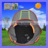 Portable Camping Orange Solar Tent For Sale With Solar Power LED Light Fan thumbnail-1