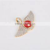 2016 Latest Fashion Hip Hop Jewelry 925 Sterling Silver Bird Wing Diamond Pendant thumbnail-2