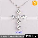 2015 Hight Quality 18k White Gold With 3 Layer Engagement Necklace thumbnail-4