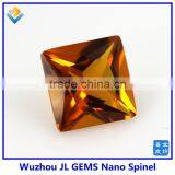Synthetic Square Yellow Citrine Nano Spinel Stone for Luxury Jewelry Wax Setting thumbnail-6