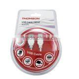 **SPEICAL OFFER** TH-A5C002 USB Cable With AM-AF, Nickel Plated, 3 Meters, OD3.8mm