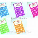 Promotion Gift Mini Silicone Porket Calculator Solar Cell Calculator / Logo Customized OEM Electronic Manufacturer thumbnail-6