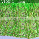 VB002-1 Coffee Velvet Lace Fabric George Velvet Wrappers thumbnail-3