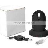 High quality Rechargeable Wireless Optical Mouse with 2.0USB HUB and docking station