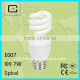 7W Spiral energy saving bulb CFL bulb with cheap price and durable performance