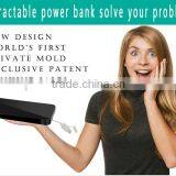 Original PengTeng-K82 3500mAh Capacity Retractable Power Bank Ultrathin Portable External Battery Backup Charger for Traveling thumbnail-3