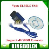 2014 New MINI ELM 327 USB Vgate Scan OBD2 / OBDII ELM327 V2.1 Code Scanner FREE SHIPPING