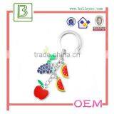 Metal Enamel Apple Keychain for Promotional thumbnail-3