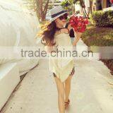 New Style Panama Straw Caps Blue and White Striped Homburg Hat thumbnail-4