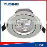 East Europe Hot Sale Aluminum CE EMC High Power Led Lux Down Light 3W