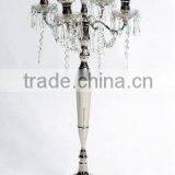 Crystal Candelabra 5 Candle, Wedding Candelabra,candle Holder, Candelabra thumbnail-1