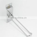 Small Supermarket Display Hook Slatwall Double Line Hook thumbnail-1