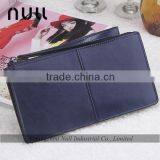 Deep Blue Color Simple Custom Wrist Zip Mobile Phone Wallet