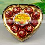 12PCS Heart Box Peanut Chocolate 150g