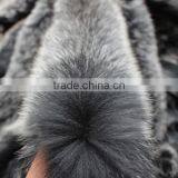Natural Color Silver Fox Trimming / Silver Fox For Collar / Fox Fur Trim thumbnail-2