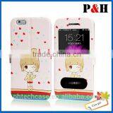 High Quality Wallet Leather Stand Colored Drawing Case for Iphone 6 thumbnail-4