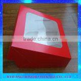 Wholesale Food Grade Decorative White Red Cake Box With ISO FDA thumbnail-1