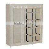 Non-woven Fabirc Steel or Iron Wardrobe Design thumbnail-1