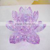 Pink Crystal Lotus Candle Holder