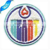 3d White Embroidery Chenille Patch Applique to Custom Handmade Chenille Patches