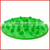 Pet slow food device silicone pet slow food bowl