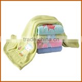Weft Printed Embossed Embroidery Blanket With Kids
